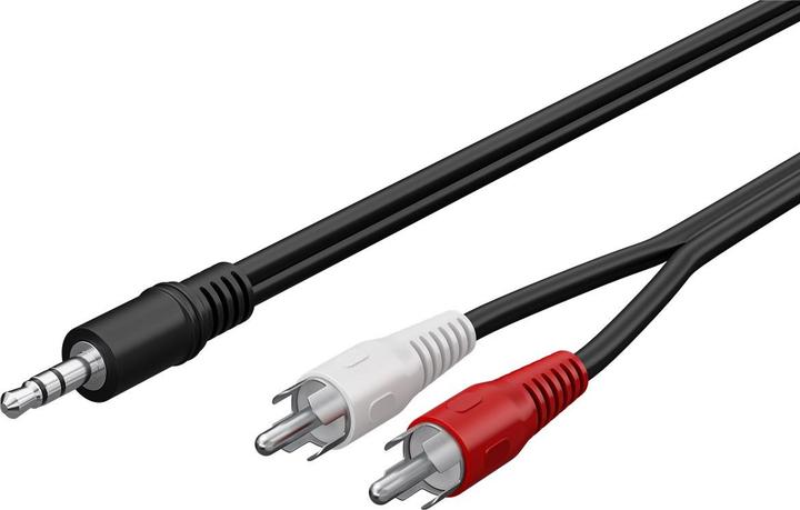 Actual product image HDgear 3.5 mm stereo plug - 2x Cinch plug (0.50 m, 3.5mm jack (AUX), Cinch)