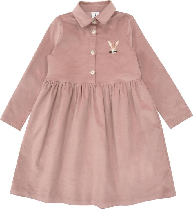 Actual product image Hebe Kleid aus Cord mit Kaninchenstickerei (98, 104)
