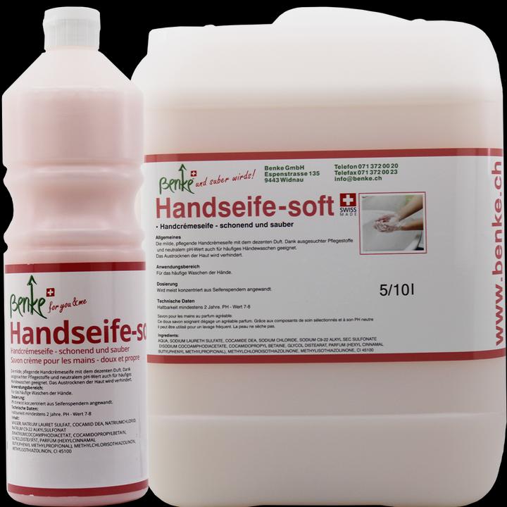 Actual product image Benke Hand soap SOFT - gentle and clean - 1 litre (Liquid soap, 1000 ml)