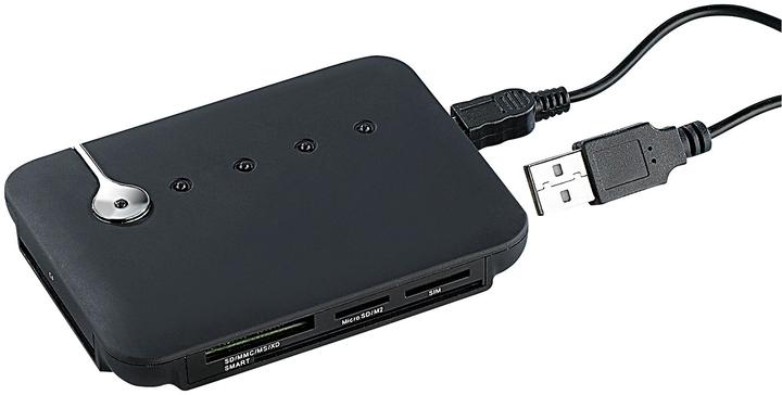 Produktbild C-enter Multi-Card- und SIM-Reader mit aktivem USB-2.0-Hub (USB 2.0)