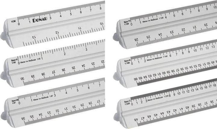 Actual product image Donau Scale ruler aluminum (300 mm)