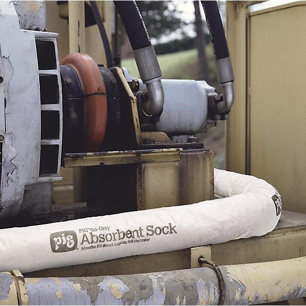 Actual product image New Pig Oil-Only absorbent sheeting sock, pack of 12, Ø 80 mm, length 1220 mm. (12 pcs.)