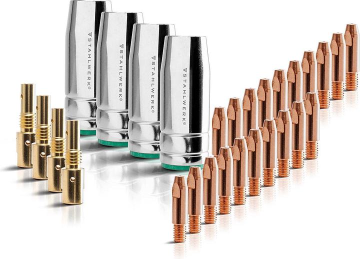Produktbild Stahlwerk Verschleissteile Set MIG MAG Alu 28 Teile für AK25/MB25 Schweissbrenner