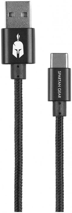 Spartan Gear Double Sided USB Cable Type C 2m (Charging Cable Compatible with Playstation 5, Xbox Se