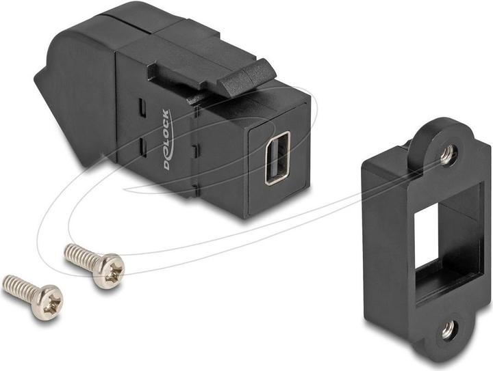 Actual product image Delock 67154 - Keystone module Mini DisplayPort female to DisplayPort female 45 gew (4.90 cm)
