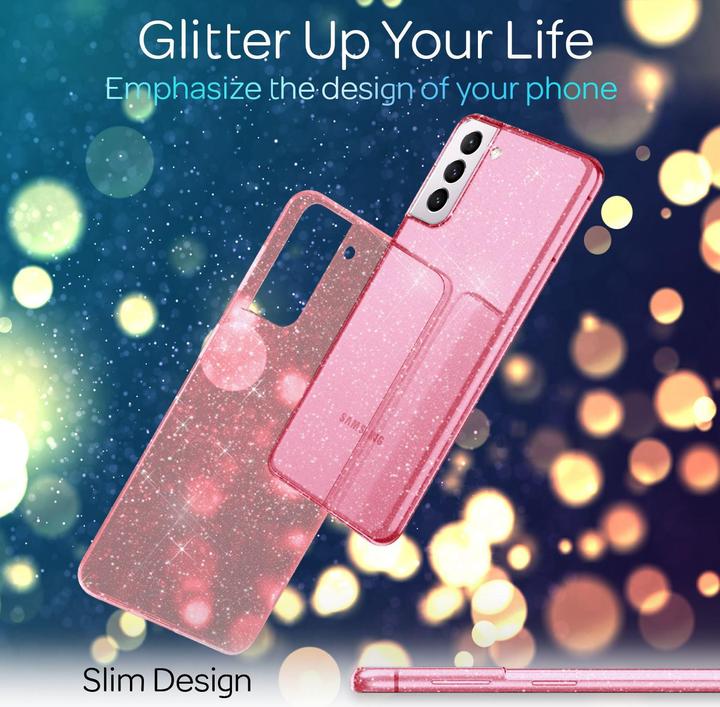 Immagine prodotto Nalia Coperchio del telefono cellulare Glitter (Samsung Galaxy S21)