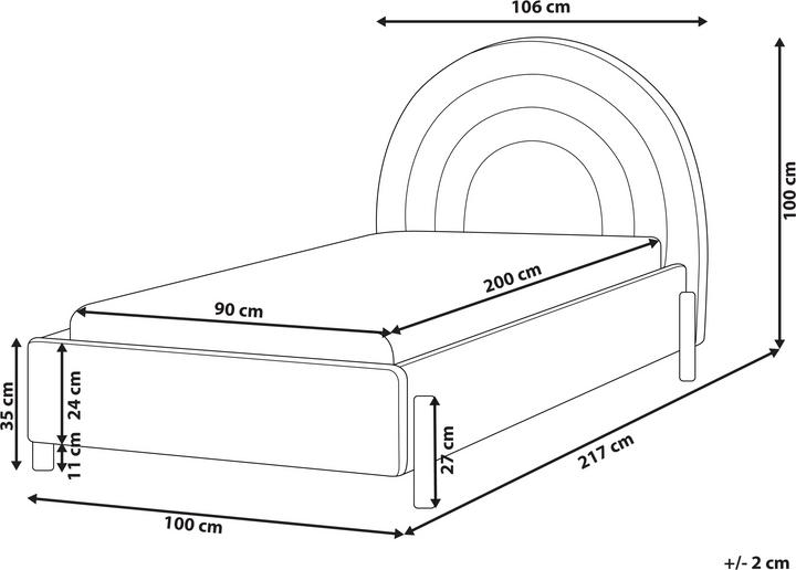 Actual product image Beliani Anet (90 x 200 cm)
