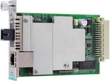 Produktbild Moxa CSM-400-1225-T - 10100BaseT(X) auf 100BaseFX Einschub-Management-Modul-Konverter, WDM-B single-mo