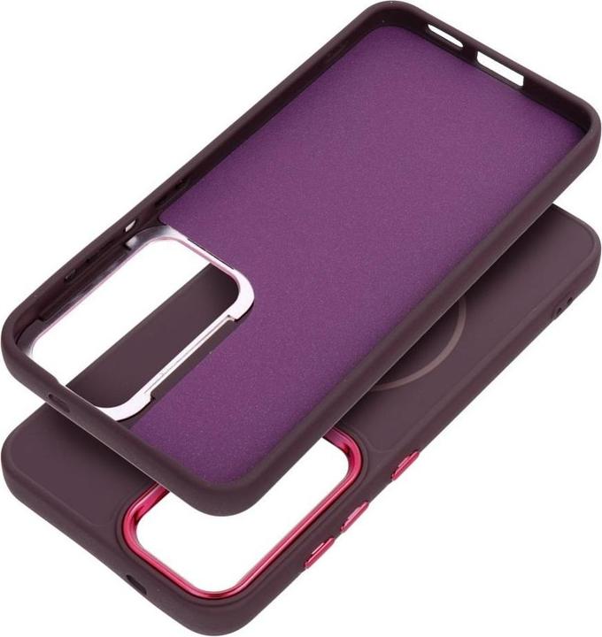 Actual product image 4Kom Back panel cover OEM FRAME MAG COVER Case compatible with MagSafe for SAMSUNG A16 purple (Samsung Galaxy A16 5G)