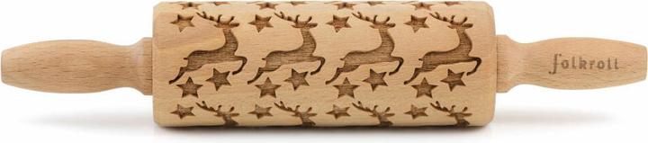 Folkroll 3D motif pastry roll 'Reindeer stars' junior