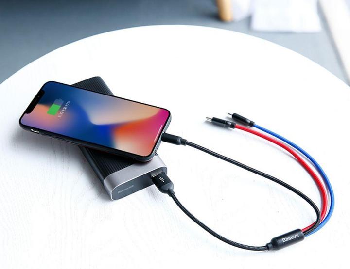 Immagine prodotto Baseus Tre colori primari 3 in 1 (0.30 m, USB 2.0)