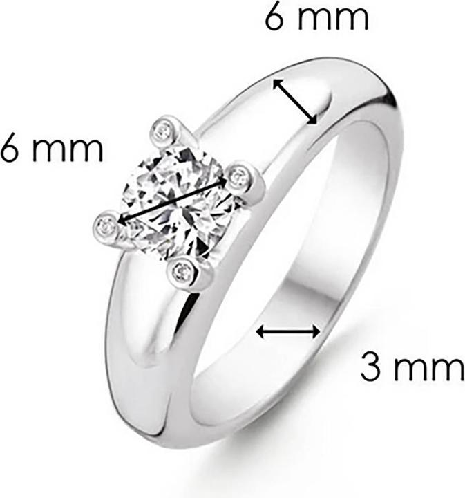 Immagine prodotto Ti Sento Milano Anello con zirconi 12165ZI (56, 925 Argento)
