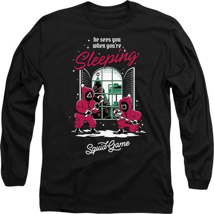 Squid Game He Sees You When You're Sleeping TShirt (S)