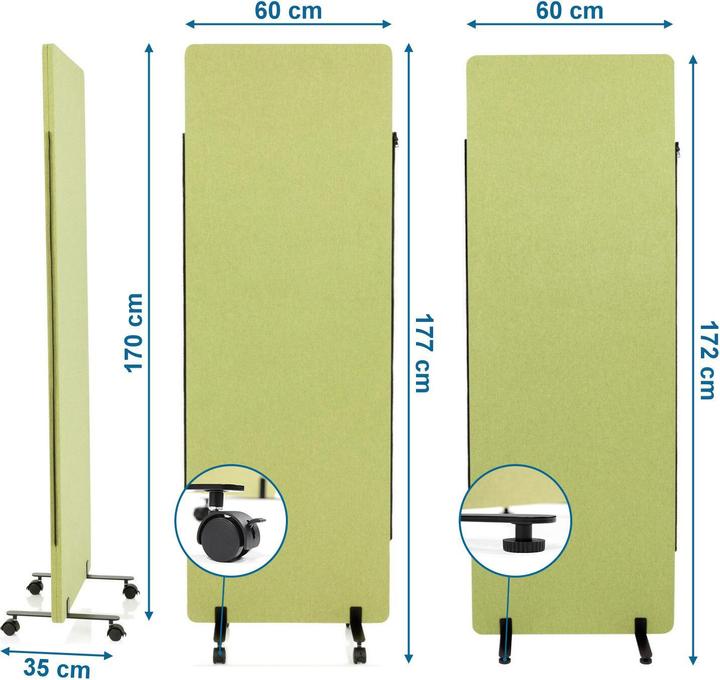 Produktbild Hjh Office Flexmiut (60 x 3 x 170 cm)