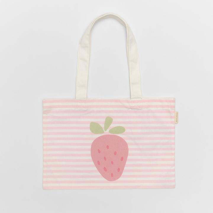 Immagine prodotto Sunnylife Kidner Canvas Strandtasche Erdbeere Pink Stripe