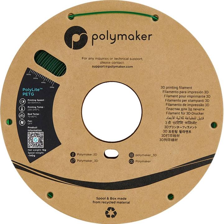 Image du produit Polymaker Filament (PETG, 1.75 mm, 1000 g, Vert)