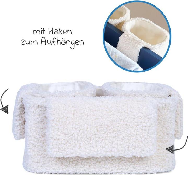 Actual product image Childhome Storage basket set of 3 with hooks for hanging