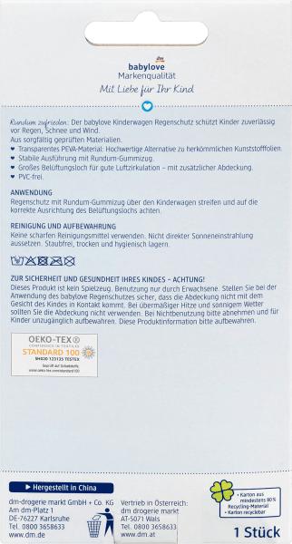 Produktbild dm babylove Regenschutz