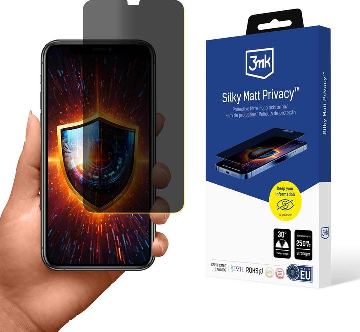 Actual product image 3MK Folia ochronna prywatyzujÄ ca matowa Silky Matt Privacy na Apple iPhone 11 Pro Max (Apple iPhone 11 Pro Max)