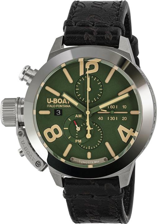 U-Boat 9581 Classico 45 mm Tungsteno CAS Green Herrenuhr 10ATM (Chronograph, 45 mm)