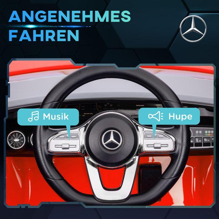 Produktbild Swisshandel24 Kinder Elektroauto 12V Kinderauto mit Fernbedienung, Musik, bis 5 km/h Rot (12 V)