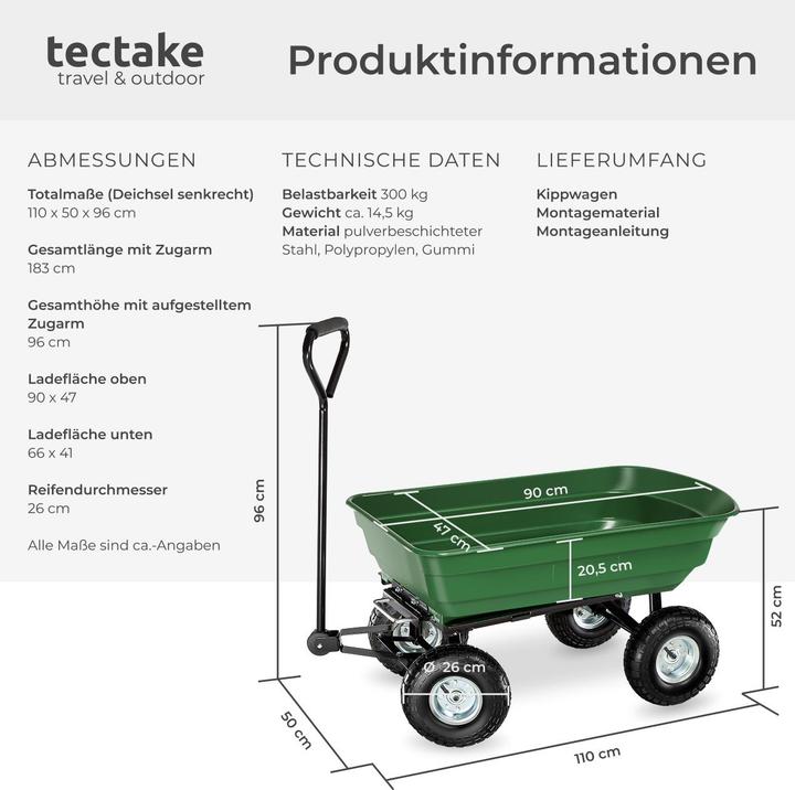 Produktbild tectake Handwagen