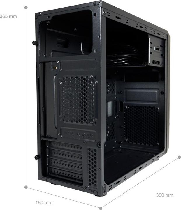 Actual product image LC-Power Gehuse MICRO-ATX 2017MB without NT U3.2/Audio black retail (mATX, Mini-ITX)