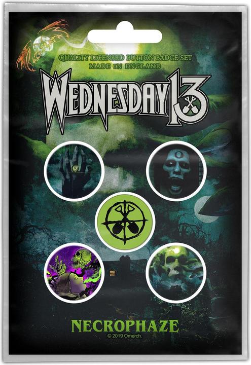 Wednesday 13 Necrophaze Abzeichen (5er Pack)