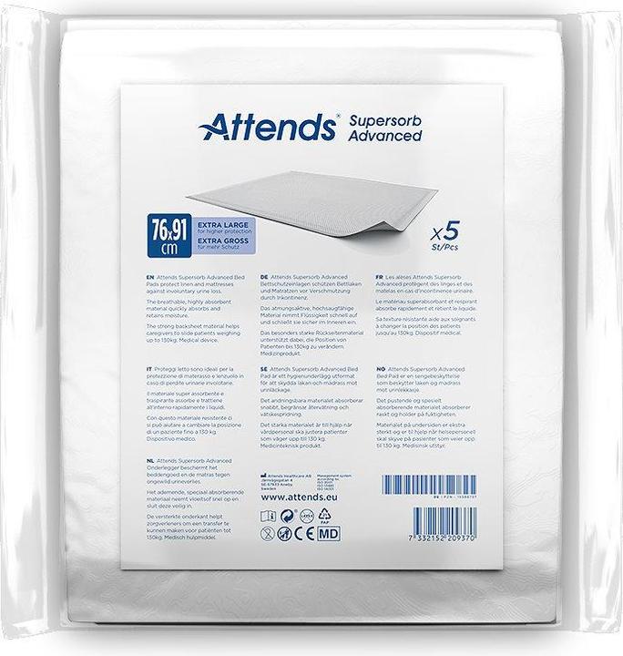 Actual product image Attends Supersorb Advanced Unterlagen (5 x)