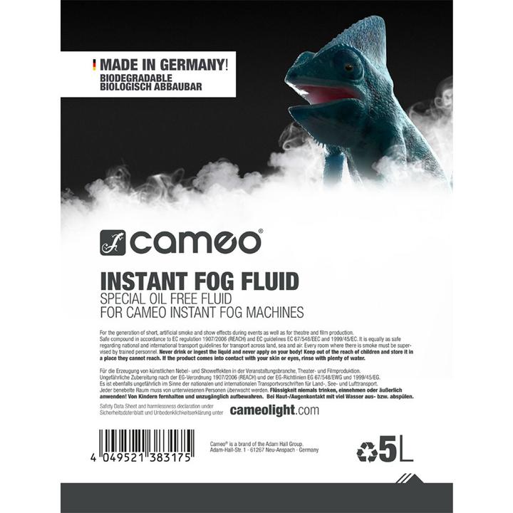 Immagine prodotto INSTANT FOG FLUID 5 L Speciale senza olio (Liquido nebulizzato)