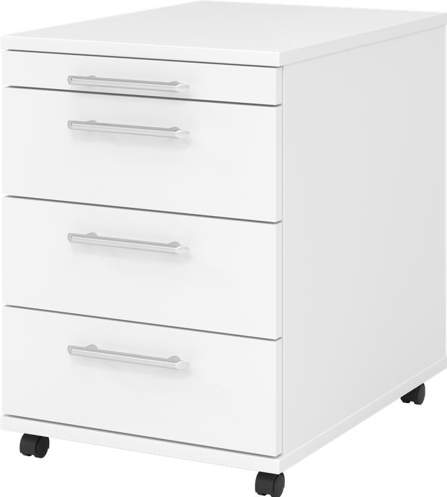 Actual product image Hammerbacher Mobile pedestal 58cm,3 drawers RE White