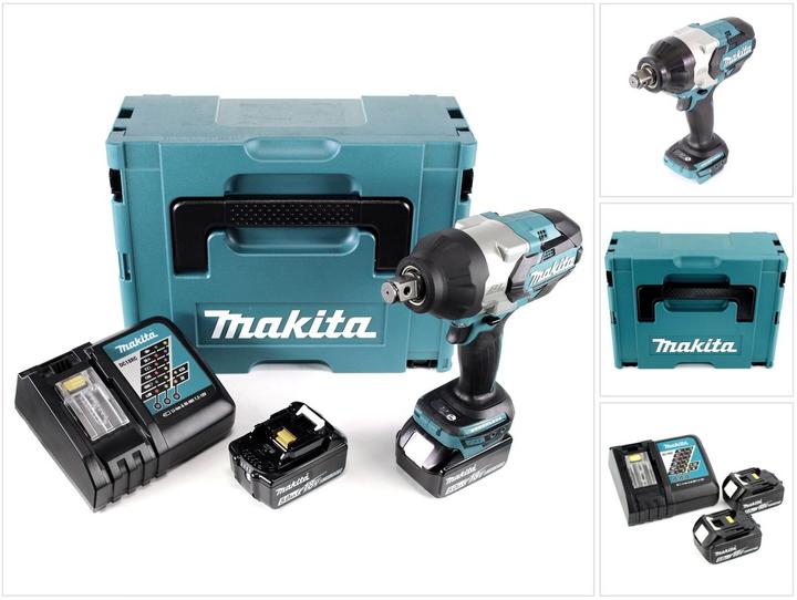 Image du produit Makita DTW1002RTJ Clé à choc sans fil 18V, 2x5,0Ah Li-Ion, 1000 Nm, 1 (Fonctionnement sur batterie)