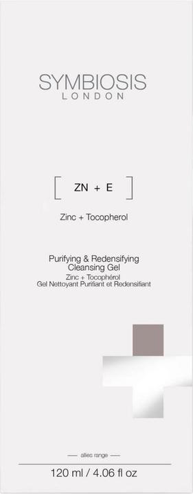 Image du produit Symbiosis Zinc + Tocophérol) Gel nettoyant purifiant et relipidant (Lait nettoyant, 120 ml)