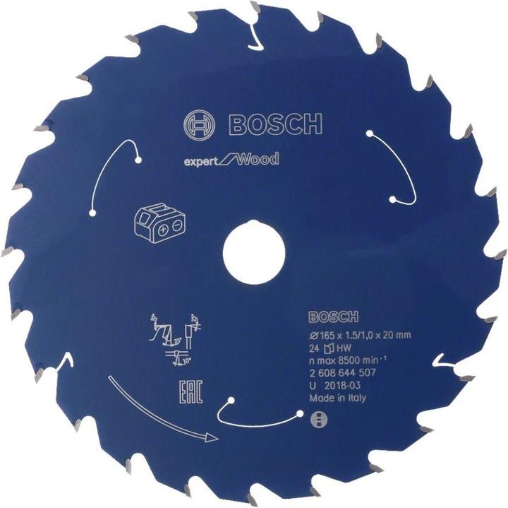 Productafbeelding Bosch Professional Zubehör Cirkelzaagblad Expert voor hout, 190 x 1,5/1 x 30, 24 tanden
