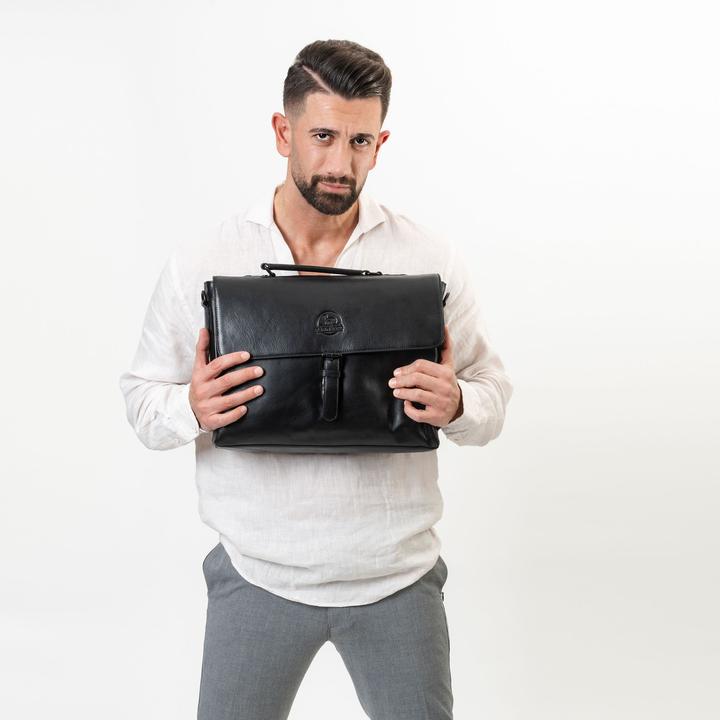 Actual product image Farmhood Memphis briefcase leather 39 cm