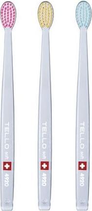 Actual product image Tello Adult Soft Toothbrush for Gentle Cleaning with Ergonomic Design (Soft)