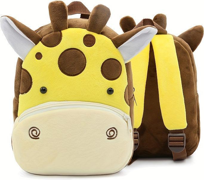 Immagine prodotto Only-Bags.Store Zaino in poliestere per la scuola, zaino in peluche con animali simpatici, borsa piccola per le