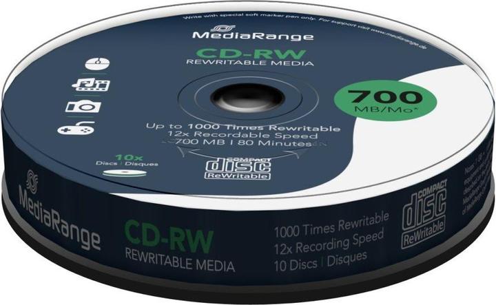 Immagine prodotto MediaRange CD-RW 12x 700MB/80Min, 10 sp. (10 x)
