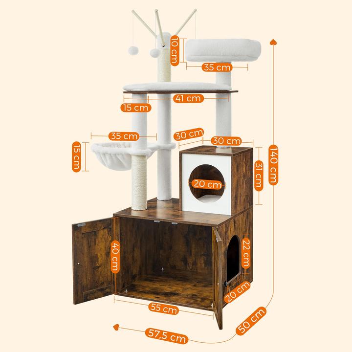 Produktbild Jamb Kratzbaum (140 cm, Vintage Braun)