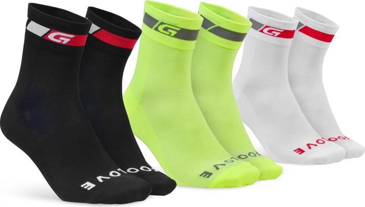 GripGrab Tricolore Regular Cut Socks Bundle