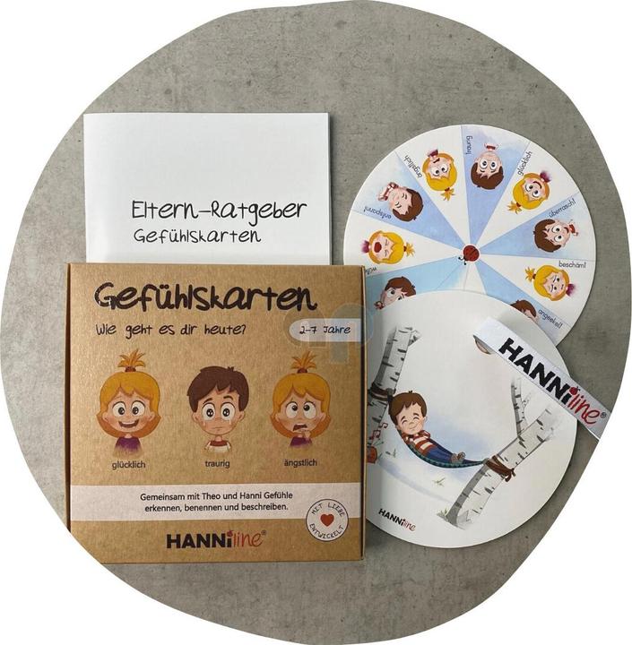 Actual product image Hanniline Feeling cards for children between 2 - 7 years old (German)