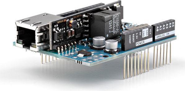 Actual product image Arduino Ethernet Shield 2 (with PoE module)