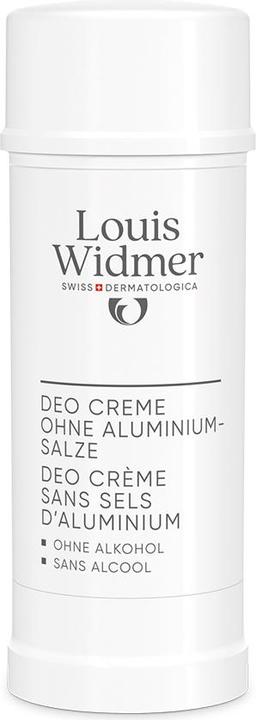 Louis Widmer Deo Creme ohne Aluminiumsalze ohne Parfum (Crème, 40 ml)