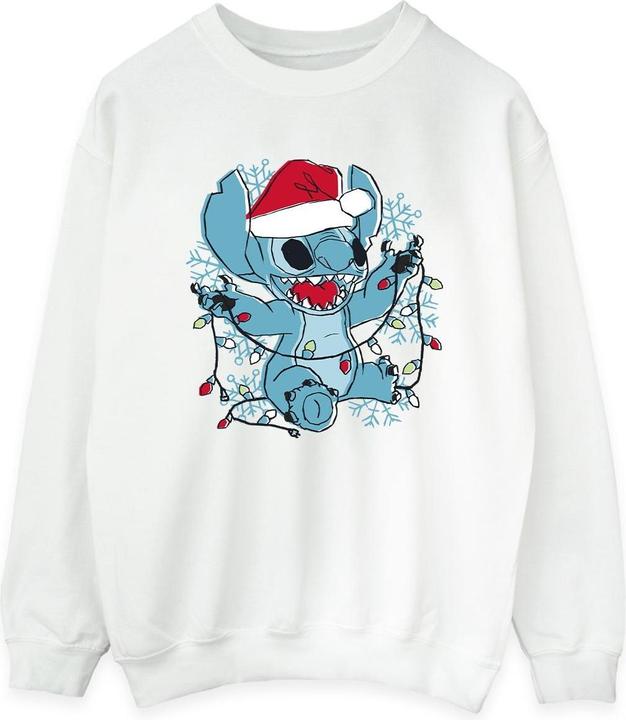 Disney Lilo And Stitch Christmas Lights Sketch Sweatshirt (XL)