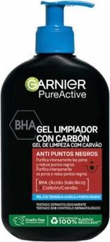Garnier Pure Active Charcoal Face Cleansing Gel 250ml (Gel, 250 ml)