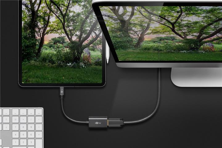 Actual product image Goobay USB-C to HDMI adapter (USB-C, 18 cm)