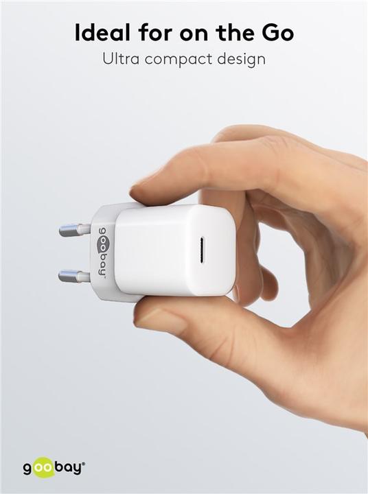 Produktbild Goobay USB-C Nano Schnellladegerät mit GaN Technologie (30 W)