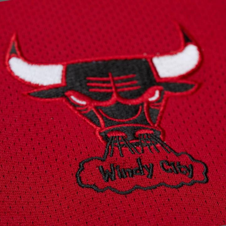 Actual product image Mitchell & Ness M&N Mesh Nylon Track Jacket - NBA Chicago Bulls - L (L)