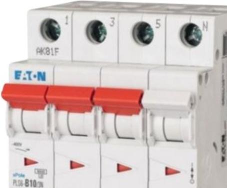 Produktbild Eaton Automatik-Sicherung 16A 3P+N c-cart - Automatik-Sicherung 16A 3P+N c-cart pls6-c16/3n-mw