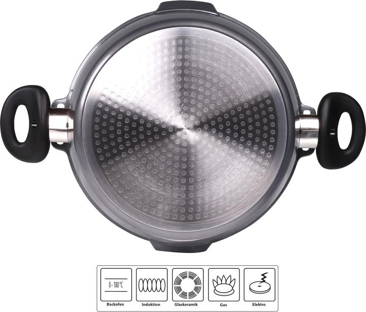 Actual product image Stoneline FUTURE Kochtopf 28 cm, mit Siebglasdeckel (28 cm, Pot, Cast aluminium)
